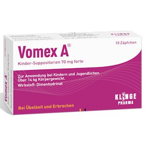 VOMEX A Kinder-Suppositorien 70 mg forte